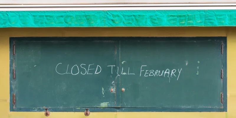 Ice cream stand, Dawlish. 2021.